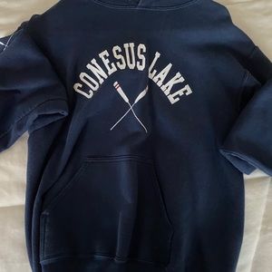 Conesus lake navy hoodie